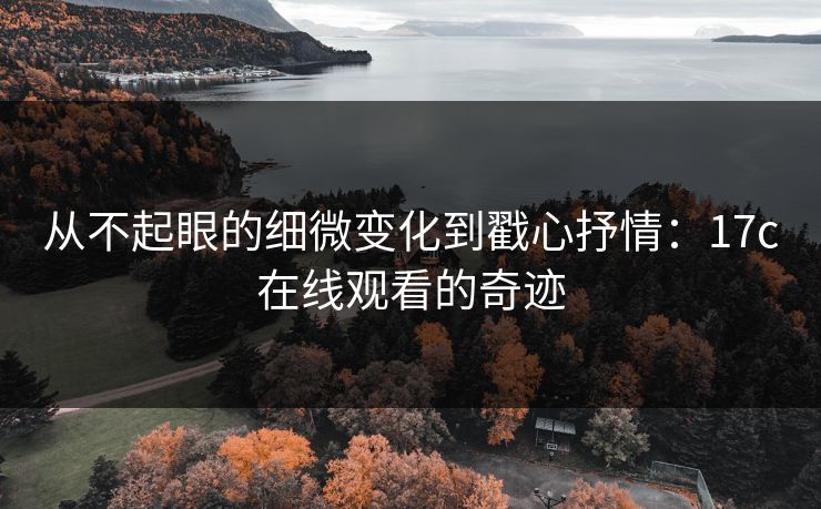 从不起眼的细微变化到戳心抒情：17c在线观看的奇迹